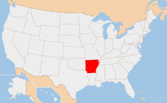Arkansas Mapa