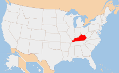 Kentucky Mapa
