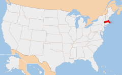 Massachusetts Mapa