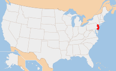 New Jersey Mapa