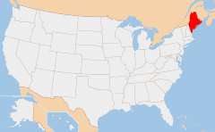 Maine Mapa