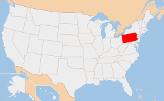 Pennsylvania Mapa