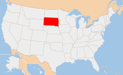 South Dakota Mapa